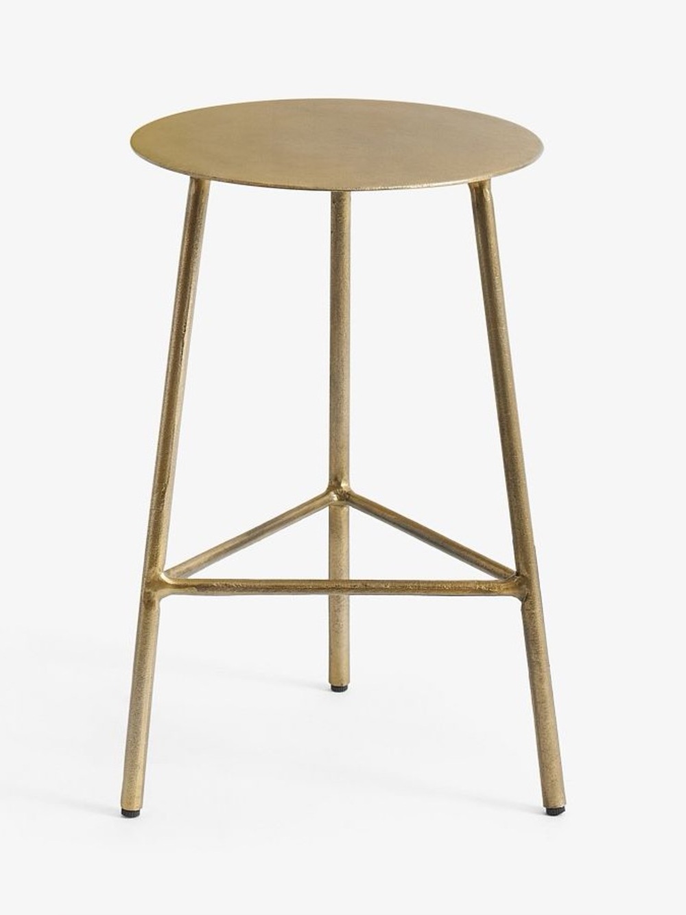 Pottery Barn “Briar” Metal Indoor/Outdoor Accent Table, Antique Brass, 22”Hx14”W